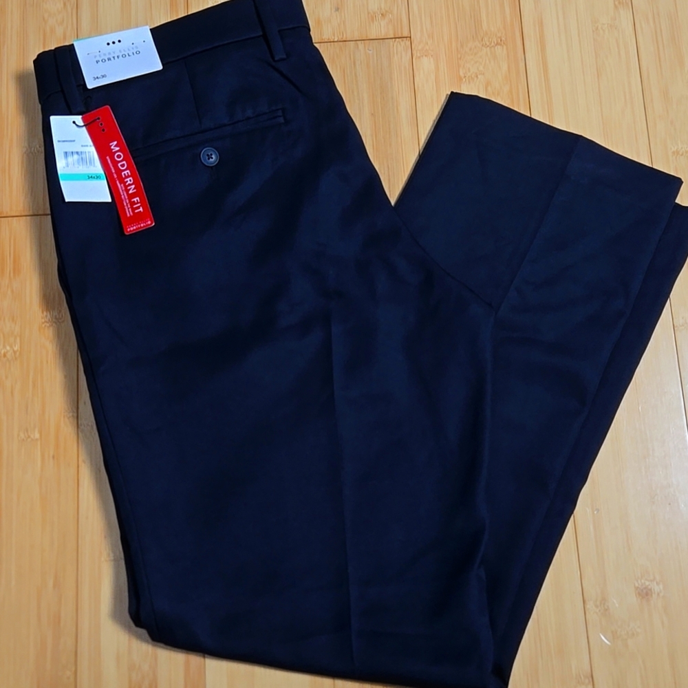 Perry Ellis Portfolio Mens Modern Fit Dress Pants New With Tags 34x30